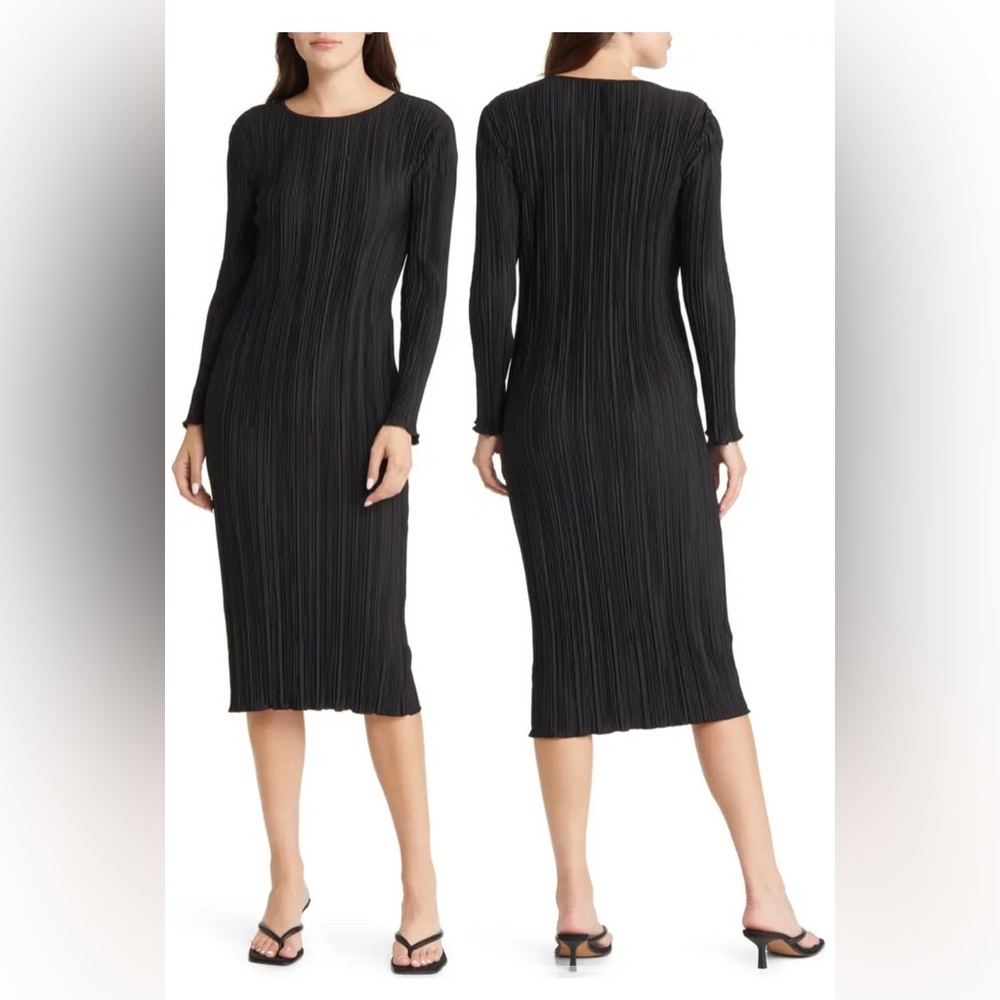 Rails Jordy pleated black dress